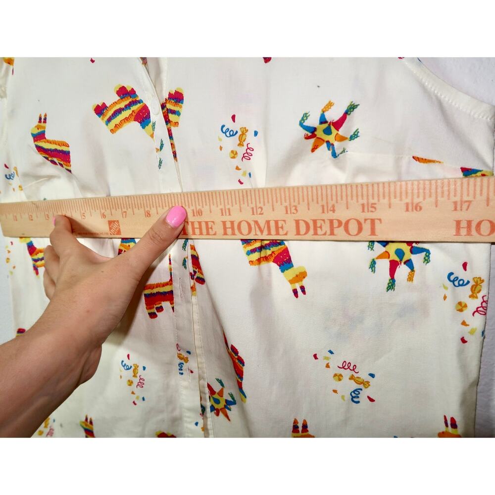 Anthropology Modcloth Piñata Button Front Top Small - Picture 5 of 6